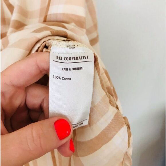 REI | women’s plaid pullover long sleeve top - Picture 4 of 5